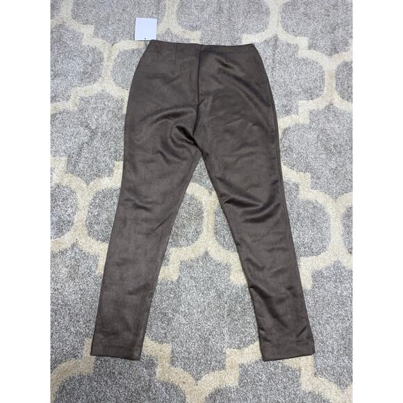 NWT Halston $89 size Small Taupe Brown Elastic Waist Velvety Soft Pants - Picture 6 of 11